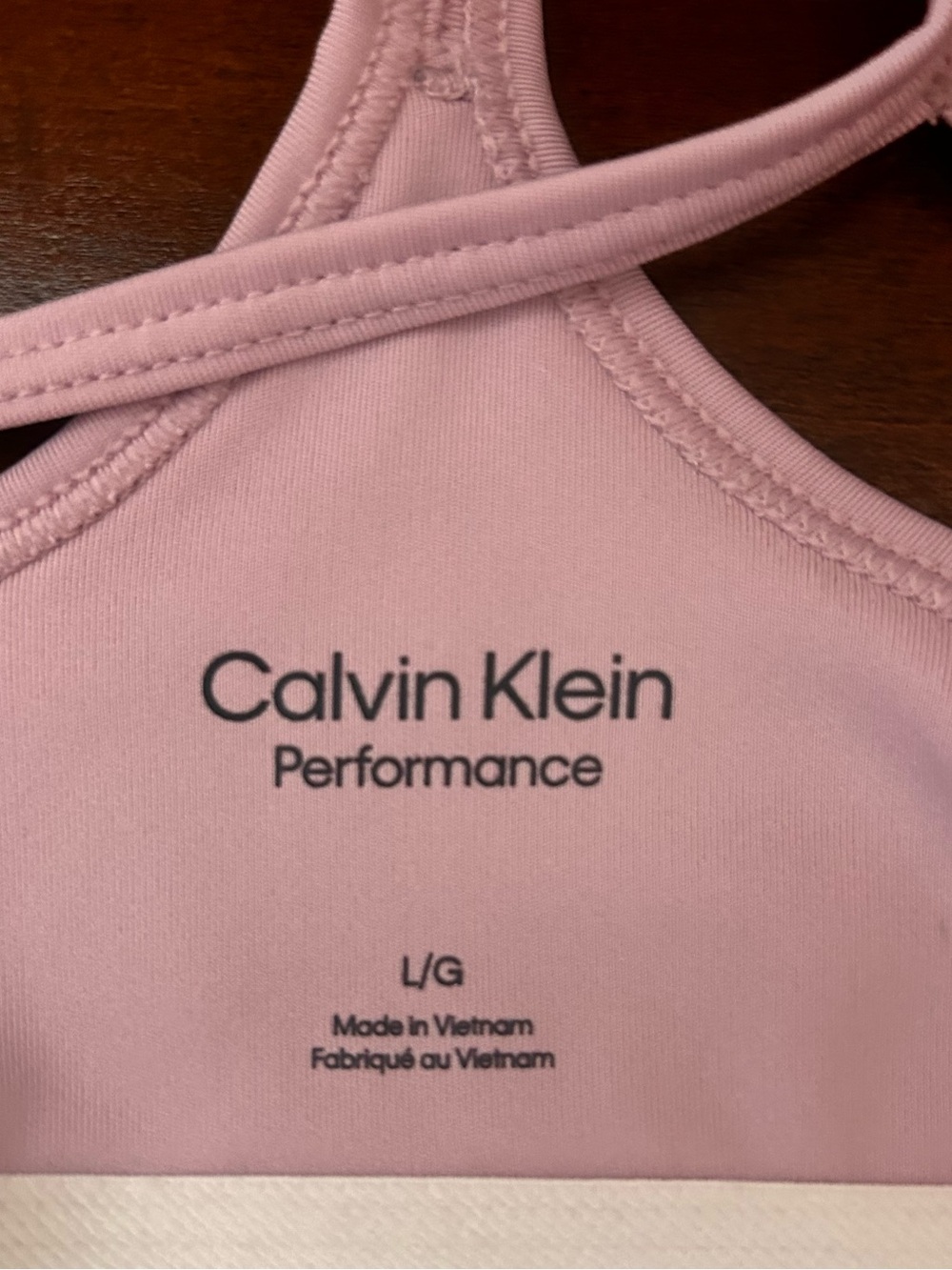 Calvin Klein Performance lilac pink bralette NWT size Large - Picture 5 of 10